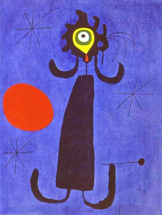 Woman in Front of the Sun, 1950 by Joan Miro