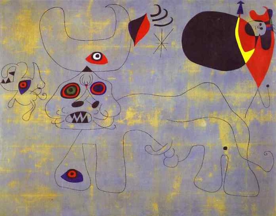 The Bull Fight, 1945 by Joan Miro