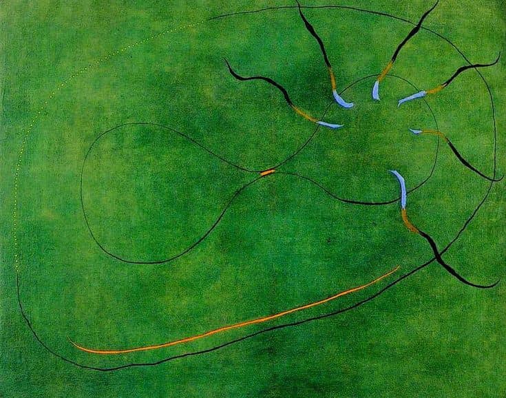 The Kiss by Joan Miro