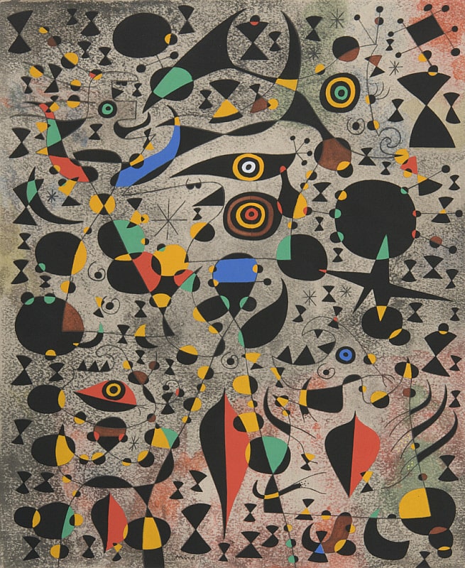 Woman Encircled by the Flight of a Bird, 1941 by Joan Miro