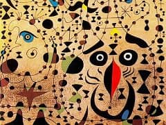 The Beautiful Bird Revealing the Unknown to a Pair of Lovers by Joan Miro