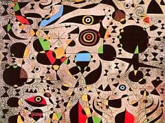 Woman Encircled by the Flight of a Bird by Joan Miro