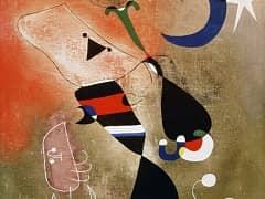 Women and Bird in the Moonlight by Joan Miro